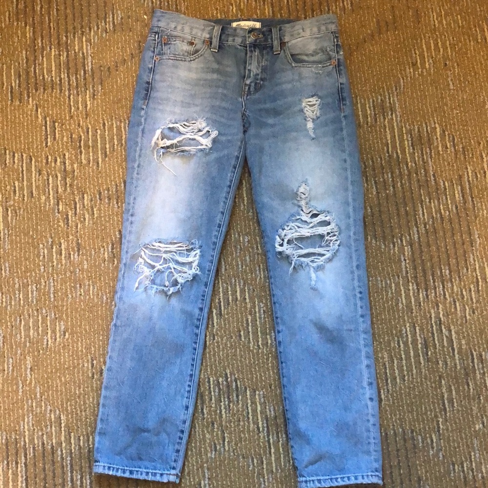 Madewell distressed boy jeans